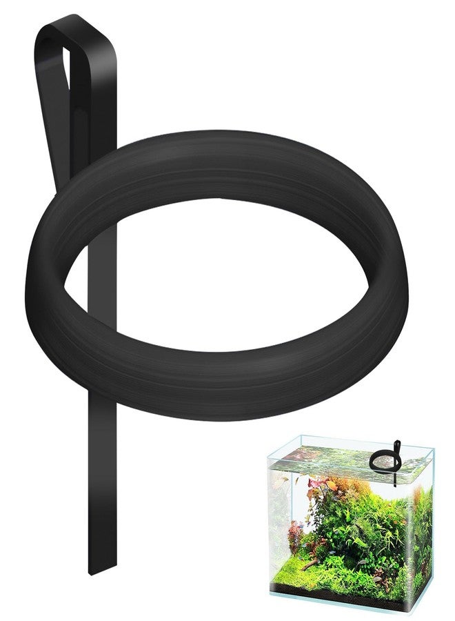 CYUXING Clip On Fish Feeding Ring for Fish Tank, Non-Shedding Food Holder, Fits 3-15mm Glass, Keeps Floating FishFood in Place, Great for Betta and Rimless Tanks - Image 1